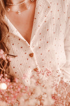 Klassische Pyjama Bluse nähen - Anleitung für Schlafanzug Oberteil mit Kragen und Knopfleiste
