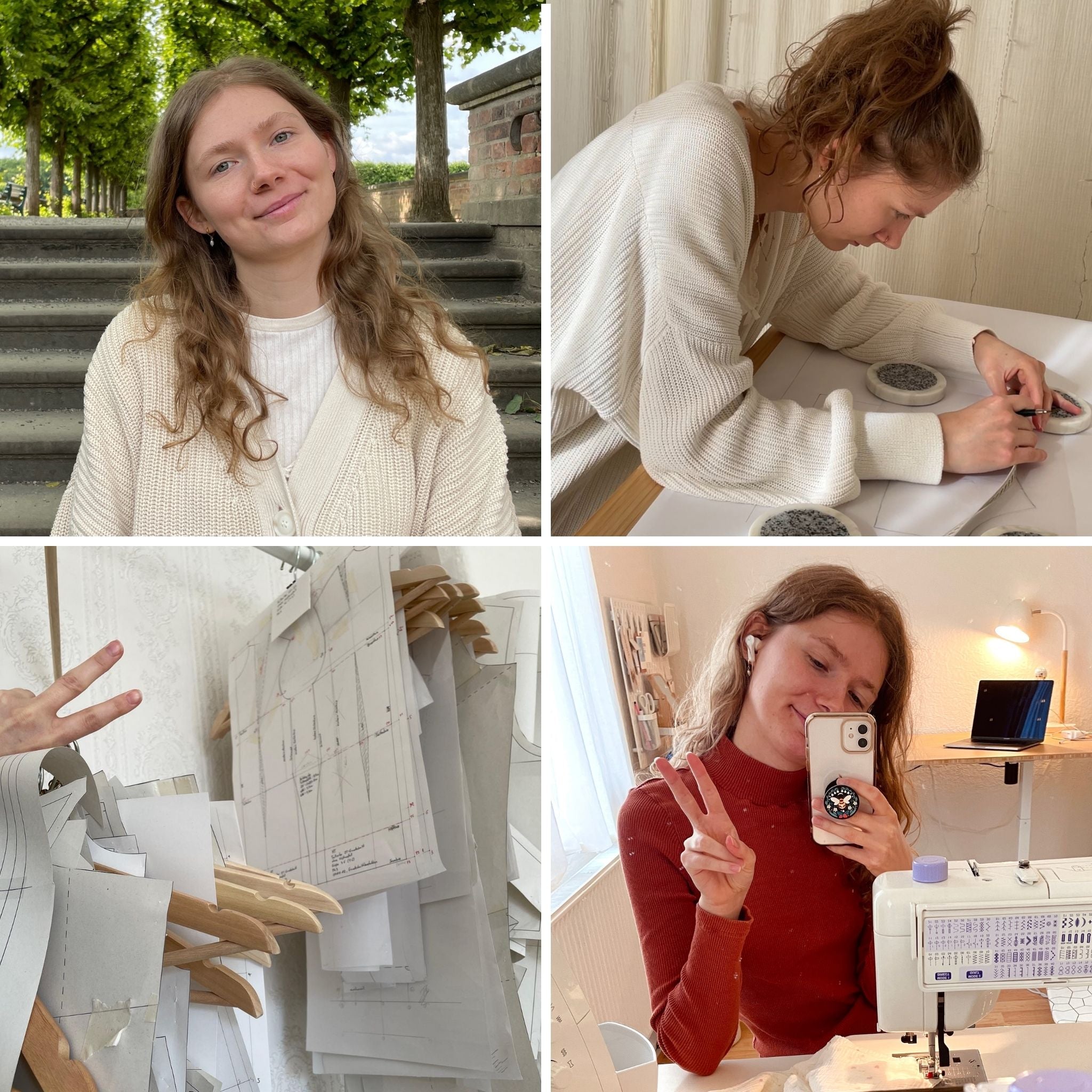 Unabhängiges kleines Schnittmuster Label für moderne hochwertige PDF Schnittmuster