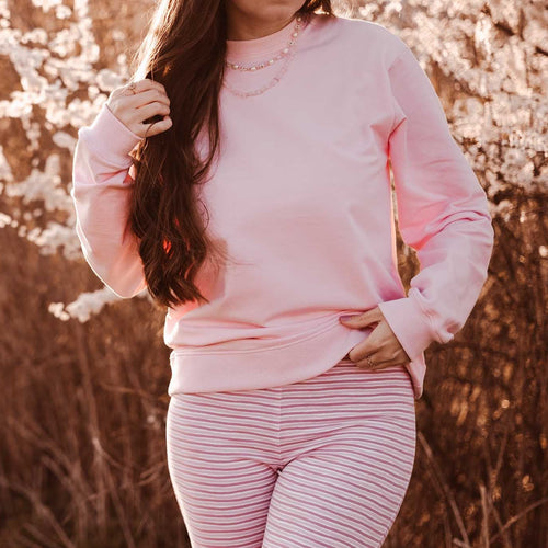 Schlichtes Sweatshirt mit Rundhals nähen mit Schnittmuster