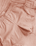 Leinen Shorts nähen Anleitung - Schnittmuster Aurora mit Schleifendetails