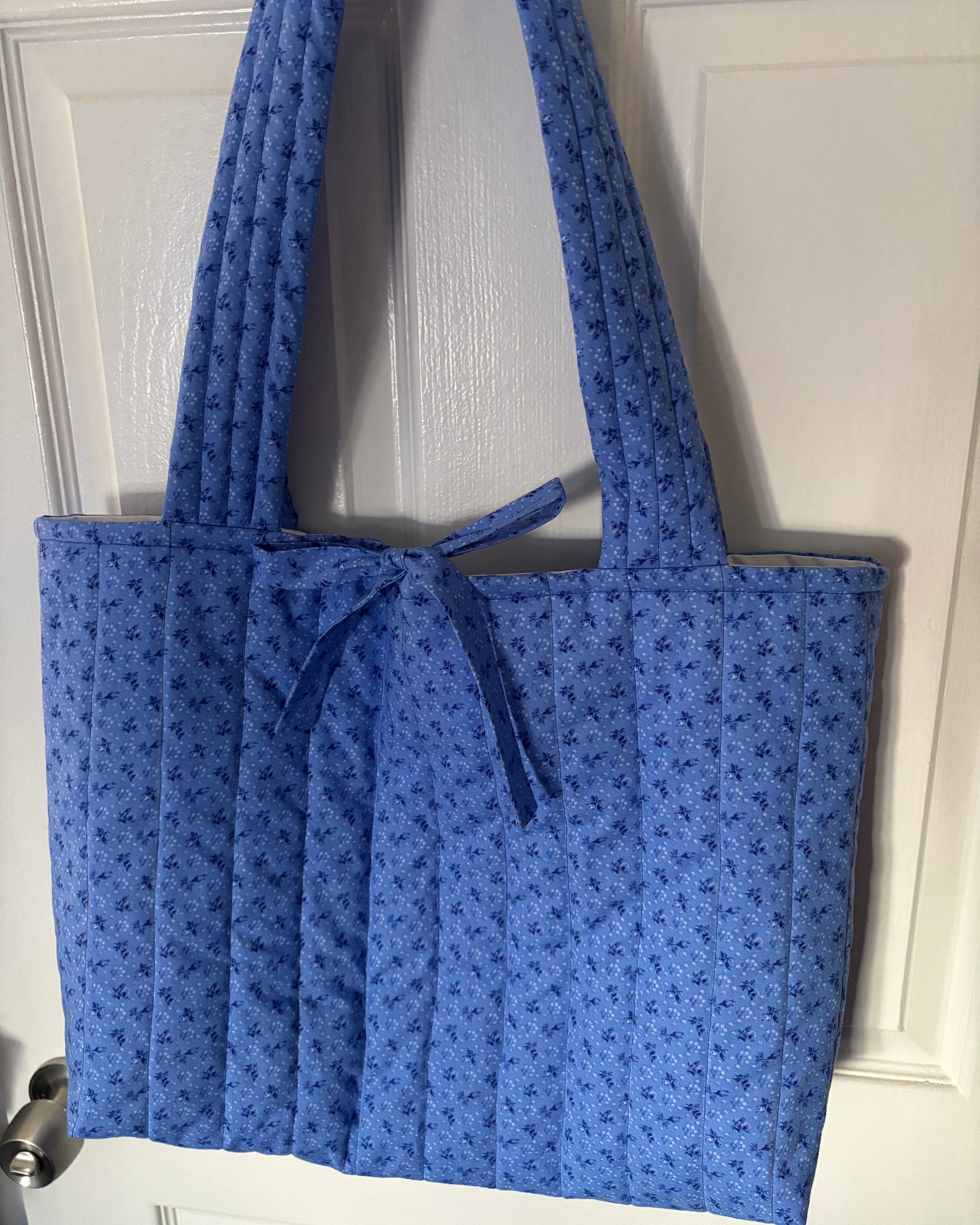 Anleitunge für eine wattierte Shopper Tasche selber nähen