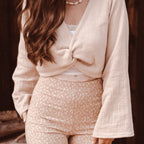 Boho Bluse Delilah mit weiten Glockenärmeln - Schnittmuster Nähbeispiel Nahaufnahme