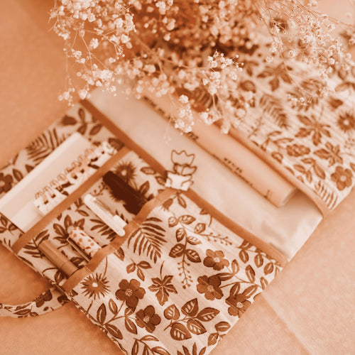 Gesteppte Buchtasche Schnittmuster ANNA - Book Sleeve nähen DIY