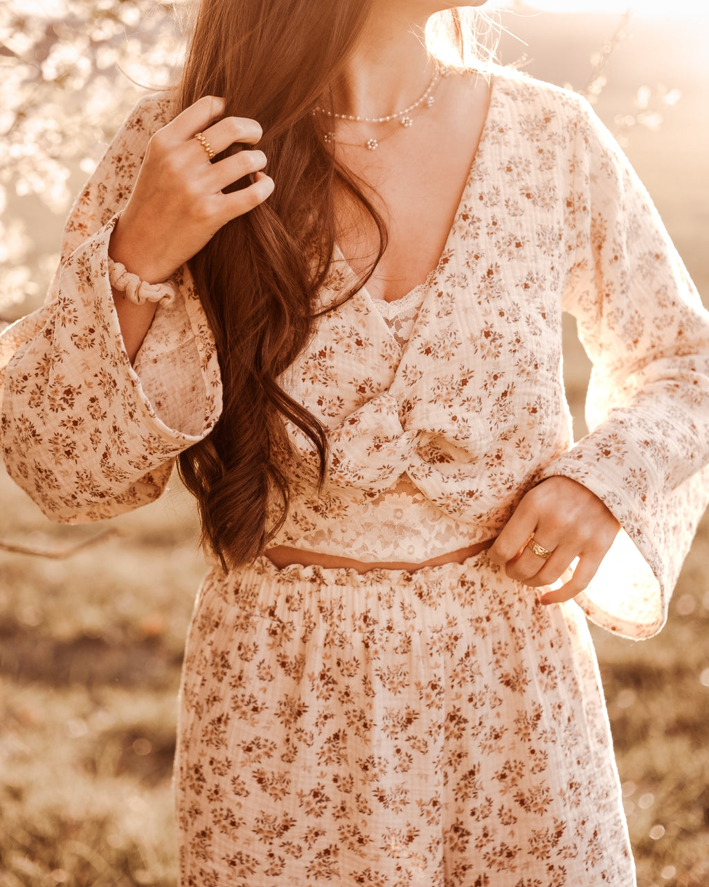 Boho Sommer Set aus Musselin selber nähen - Schnittmuster DELILAH