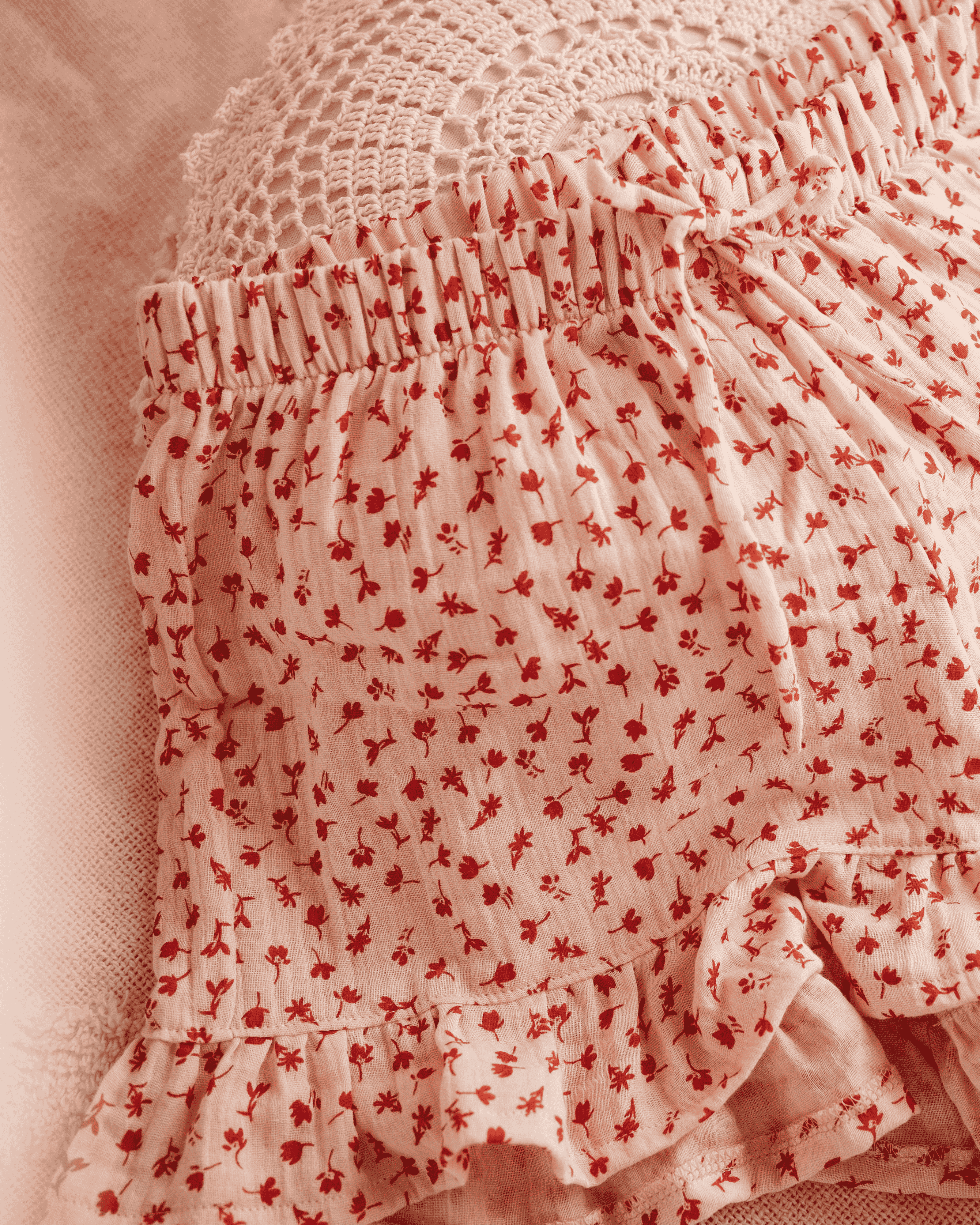 Pyjama Shorts nähen mit Rüschen - Sommershorts Schnittmuster PDF Download