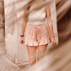 Anfängerfreundliches Rüschen Shorts nähen mit Schnittmuster - Sommerliche Shorts selber machen