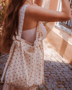 Schleifentasche nähen Schnittmuster BIRDIE mit Innenfächern