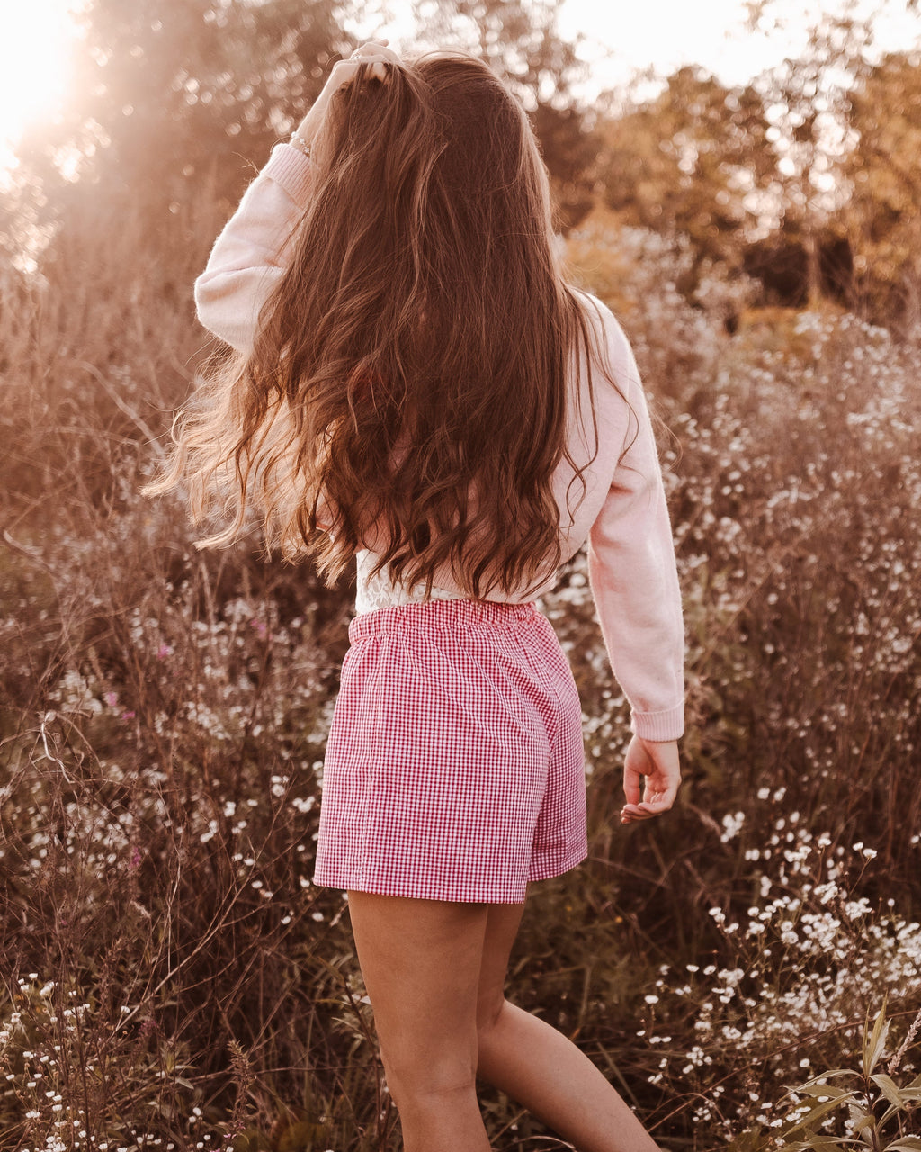 Sommershorts nähen mit Schnittmuster Aurora - leichte Basic Shorts für Damen nähen