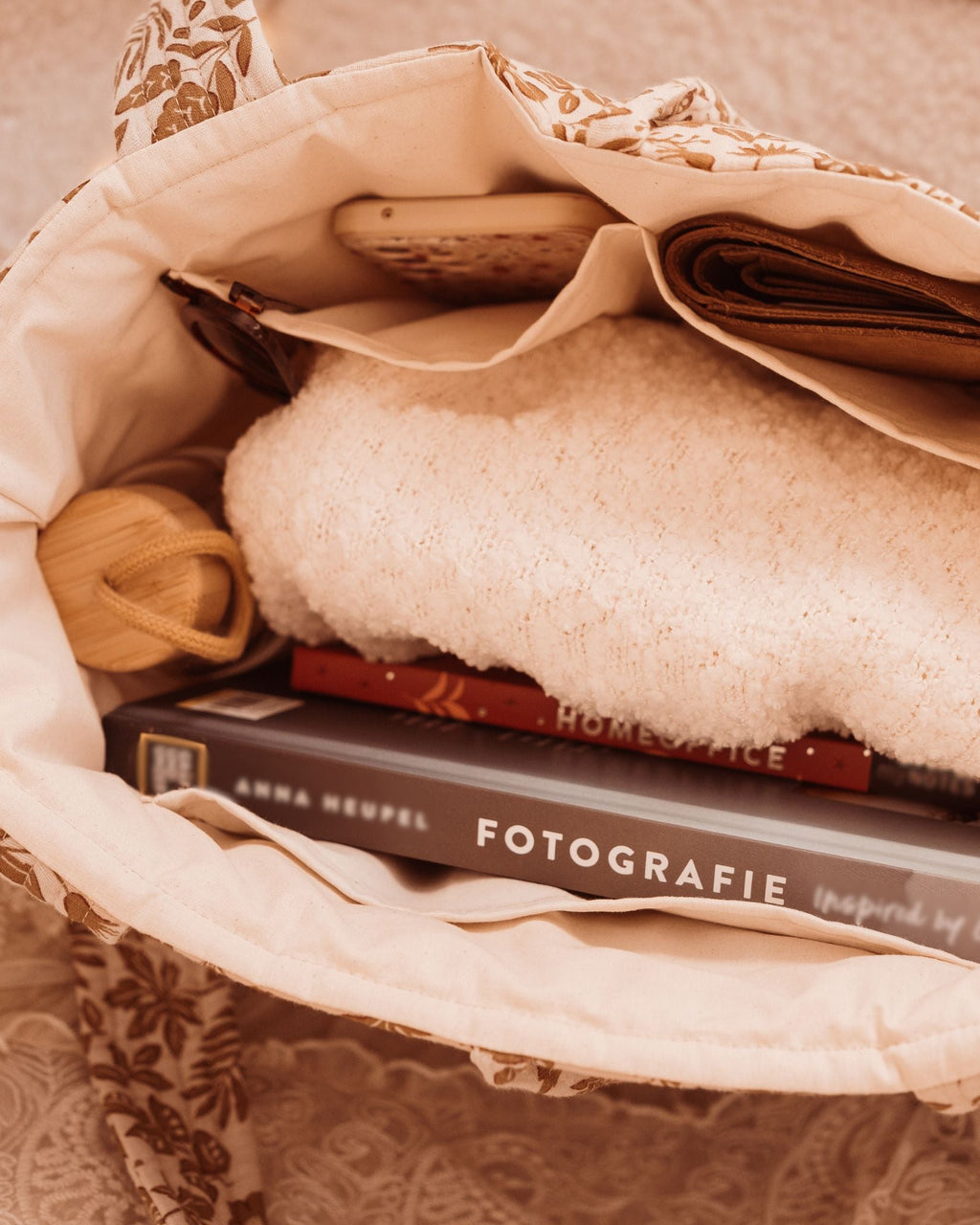 Stepptasche mit Innenfächern nähen - Schnittmuster DALIA mit praktischer Aufteilung