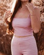 Träger Top Schnittmuster EMILY - ärmelloses Crop Top mit Spaghetti-Trägern nähen
