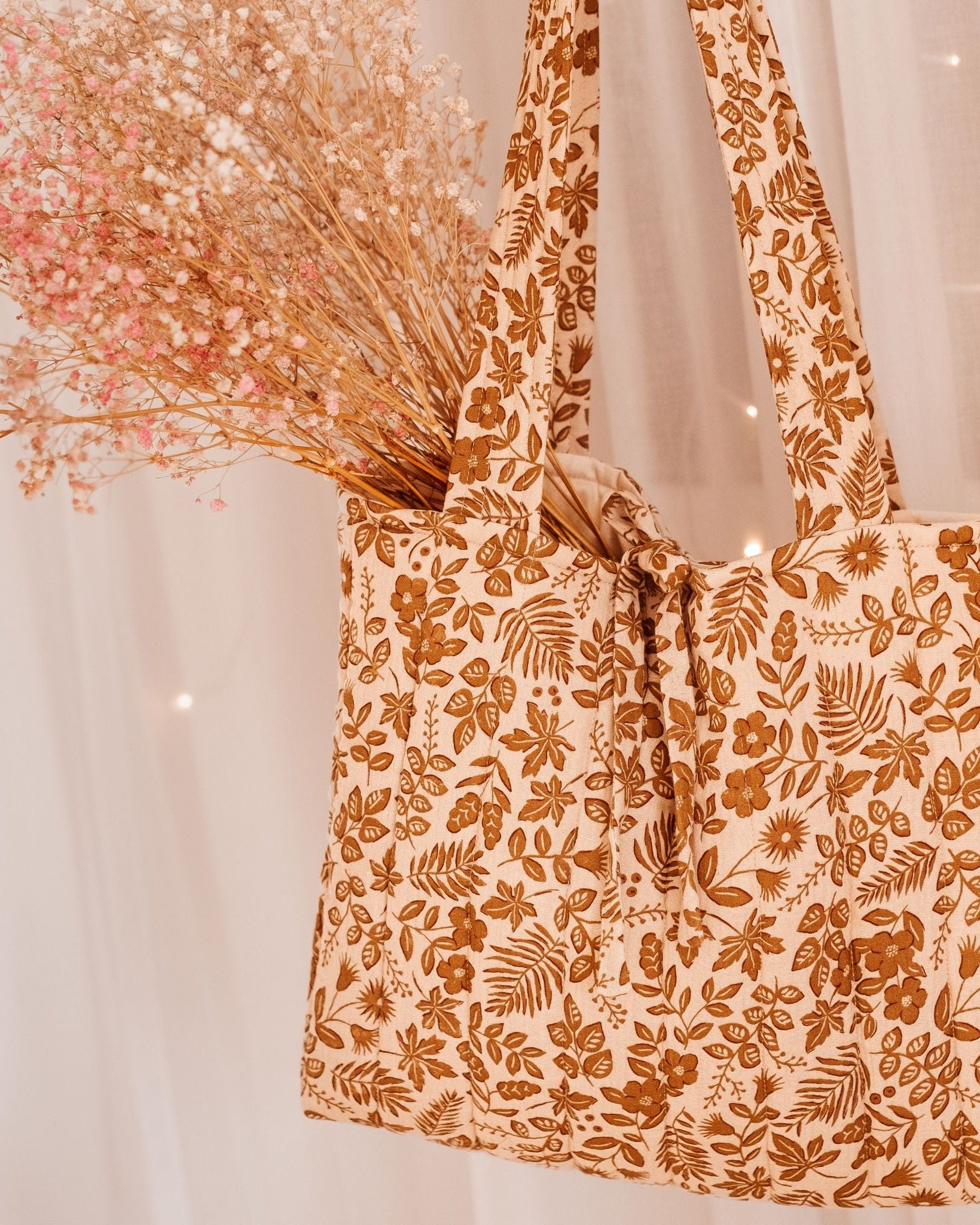 Wattierte Tasche nähen - Schnittmuster DALIA für gesteppte Stoffe